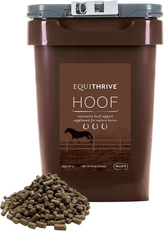 Horse Hoof Supplement Pellets with Biotin, Chelated Trace Minerals, Selenium, Methionine, and Omega 3, Equine Hoof Care, 10 lbs