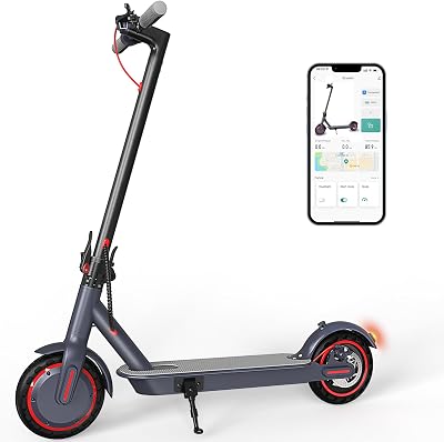 STOKRA Electric Scooter Adults, 500600W Motor, 28 MPH Top Speed,10 Vacuum Big Tires, Foldable E-Scooter with App Control & Disc Braking System for Smart APP Control Black