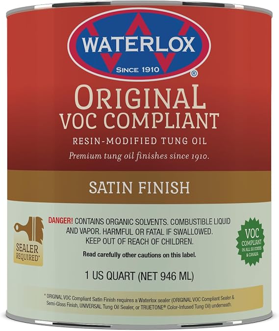 Waterlox TB6035 QT Wood Finish, Clear