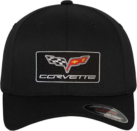 Chevrolet Officially Licensed Corvette C6 Patch Flexfit Baseball Cap