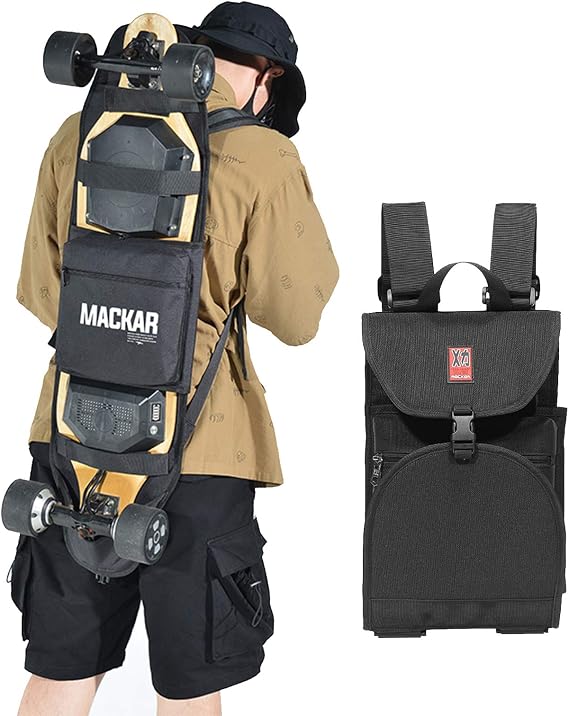 Skateboard backpacks Bag with Two Adjustable Shoulder Straps,Foldable Skateboard Backpacks for Men and Boys,Universal Street Trend Skate Carry Bags for Travel