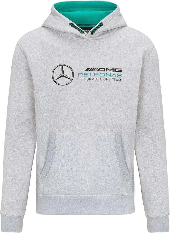 Mercedes AMG Petronas Formula One Team - Official Formula 1 Merchandise - Logo Hoodie - Grey - L