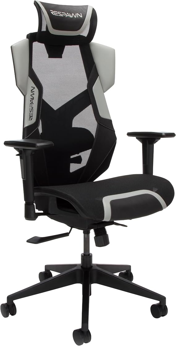 Respawn FLEXX Ergonomic Mesh Office Chair, Adjustable Seat & Arms | Breathable mesh chair with adjustable headrest, adjustable arms, seat slide & synchro-tilt for all-day work or gaming.