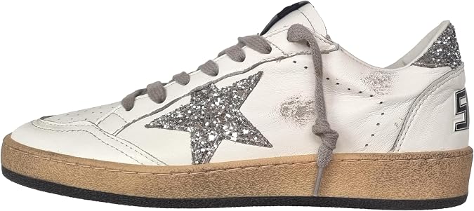 Golden Goose Shoes Women's Sneakers Ball Star Vintage Stella Glitter 11325 White