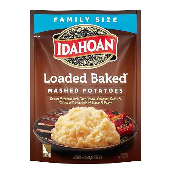 Idahoan Loaded Baked Mashed Potatoes, 8 Ounce