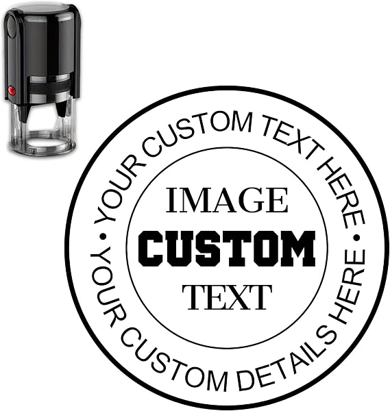 Personalized Stamp,Self lnking Custom Stamp,9 Colors,4 Sizes
