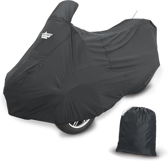UltraGard Essentials Can-Am RT 2010-2019 Full Cover - Weather & Water Resistant Protection, Elastic Hem, Antenna Flaps, Rustproof Grommets, Windshield Liner, Zippered Pouch - Black