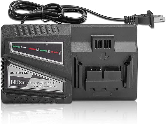 Quick Charger for Hitachi Tools 14.4V-18V Battery (Slide Style) fit BSL1815 BSL1815X BSL1820 BSL1825 BSL1830 BSL1840 BSL1850 BSL1860 BSL1415 BSL1420 BSL1425 BSL1430 BSL1440 BSL1450 etc.