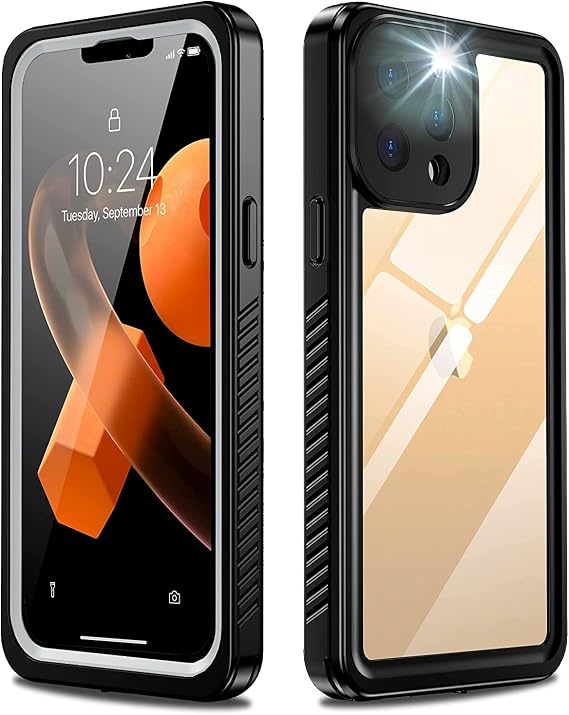 Oneagle for iPhone 13 Pro Max Case Waterproof, Built in Screen Protector Dustproof Shockproof Full-Body Heavy-Duty Rugged Protection, IP68 Waterproof Case for iPhone 13 Pro Max 6.7 5G 2021 Black