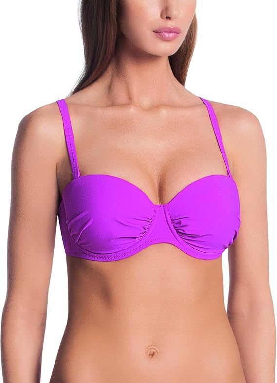 Anita Island Hopping Cosima Convertible Bikini Swim Top (8745) 38E/Wild Aster
