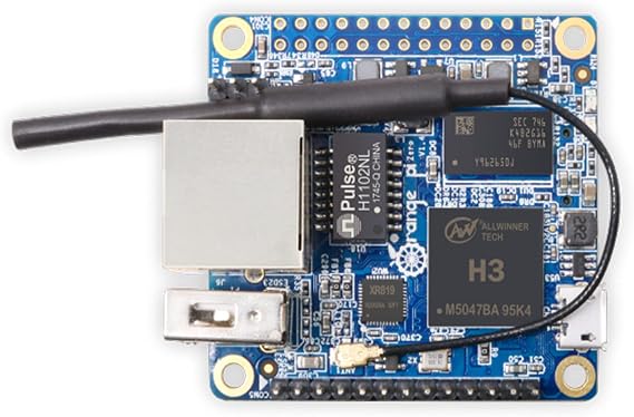 Orange Pi Zero 256MB Developed Board, H2+ Quad-Core Open-Source Single Mini Single Board Computer 256MB ram, Zero+Case+Heat Sink