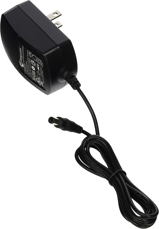 Polycom 48 Volt Power Supply for polycom IP Phones 2200-46170-001, Charcoal
