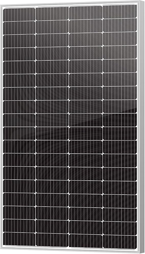 Newpowa 10BB 200W 24V Monocrystalline 200 Watt 24Volt Solar Panel Designed for 24V Charge System Off Grid, High Efficiency Mono Module RV Marine Boat Off Grid (200W New)