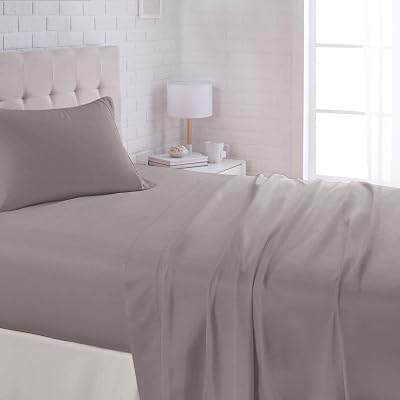 Amazon Basics Lightweight Super Soft Easy Care Microfiber Sheet Set with 16 Deep Pockets