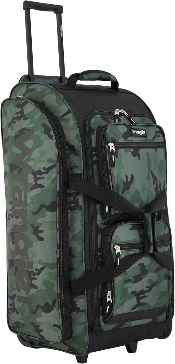 Wrangler Wesley Rolling Duffel Bag, Camo