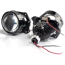 3.0 Inch Bi LED Projector Lens,Universal LED Projector Lens for Car Retrofit,Focus Beam with Sharp Cut Off Line,HiLo Beam,6000K,120W,20,000LM