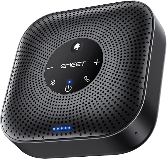 EMEET M0 Plus Conference Speaker and Microphone, 4 Mics 360 Voice Pickup