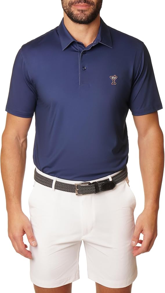 Robert Graham Mens Martini Time Short-Sleeve Polo Shirt