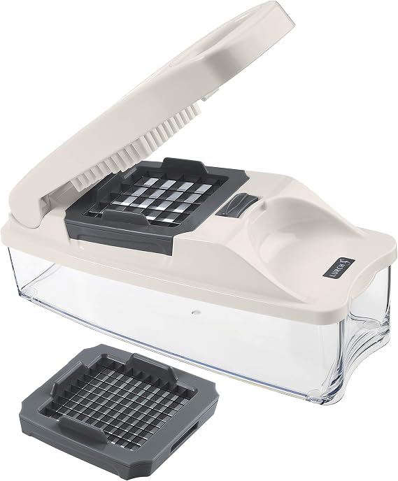 LURCH Germany Compact Slicer & Dicer - Vegetable Chopper (Grey)