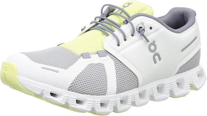 On Mens Cloud 5 Push Textile Synthetic Undyed White Glacier Trainers 8 UK