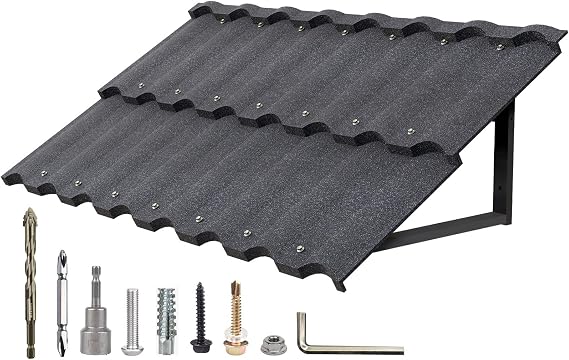 52"x31" Fixed Aluminum Door Awning, Triangle Frame Window Awning