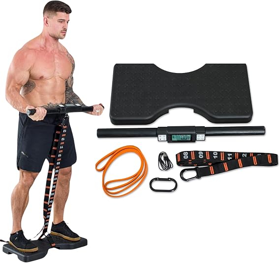Dragon Door - Isomax Isometric Training Equipment, Barbell with Digital Force Generation Meter, Isometric Handgrip for At Home Workouts, Isometric Exercise Equipment and All In One Workout Machine