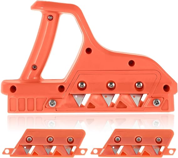Plasterboard Fast Cutter, Plasterboard Edger, Precise 45 60 Gypsum Board Hand Plane with 10 Blades, Drywall Edge Chamfer Woodworking Hand Tool Cutting for Drywall Plasterboard (45+60)