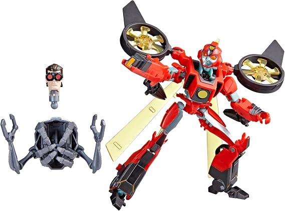 Transformers Toys EarthSpark Deluxe Class Terran Twitch Action Figure, Robot Toys for Kids 5 inches, 6 Years and Up