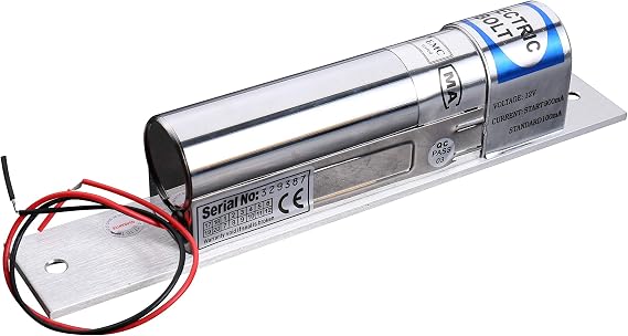 UHPPOTE Electric Drop Bolt Lock Fail Safe NC DC12V Time Delay Adjustable