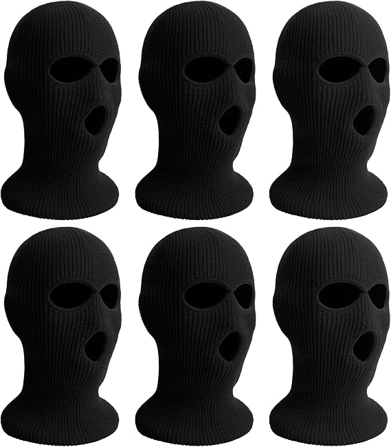 Women's 3 Hole Full Face Ski Mask - For Winter