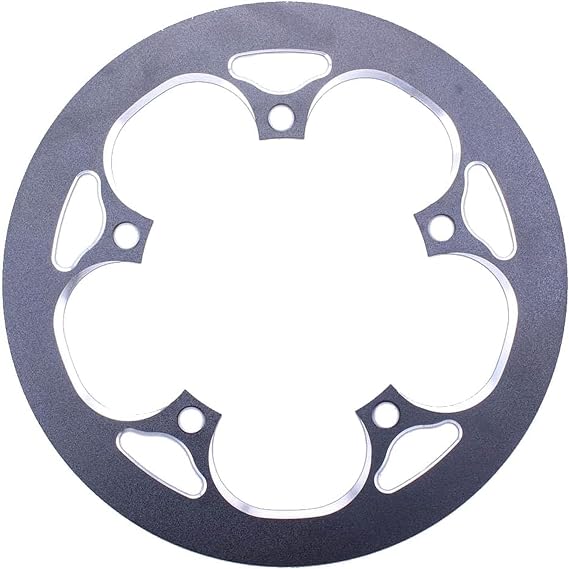 PROWHEEL Bike Chainring Guard,130MM BCD 42T/44T/46T/48T/52T/53T/54T/56T/58T/60T Aluminum Alloy Chain Ring Protector Cover for Chainring Sprockets MTB,E-Bike,Road Bike,City Bike,Folding Bike