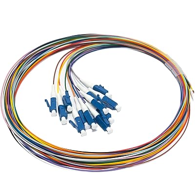 12 Strand Singlemode 9125 LC-UPC Fiber Pigtail, Fiber Optic Pigtail, 1.5 Meters LC Cable