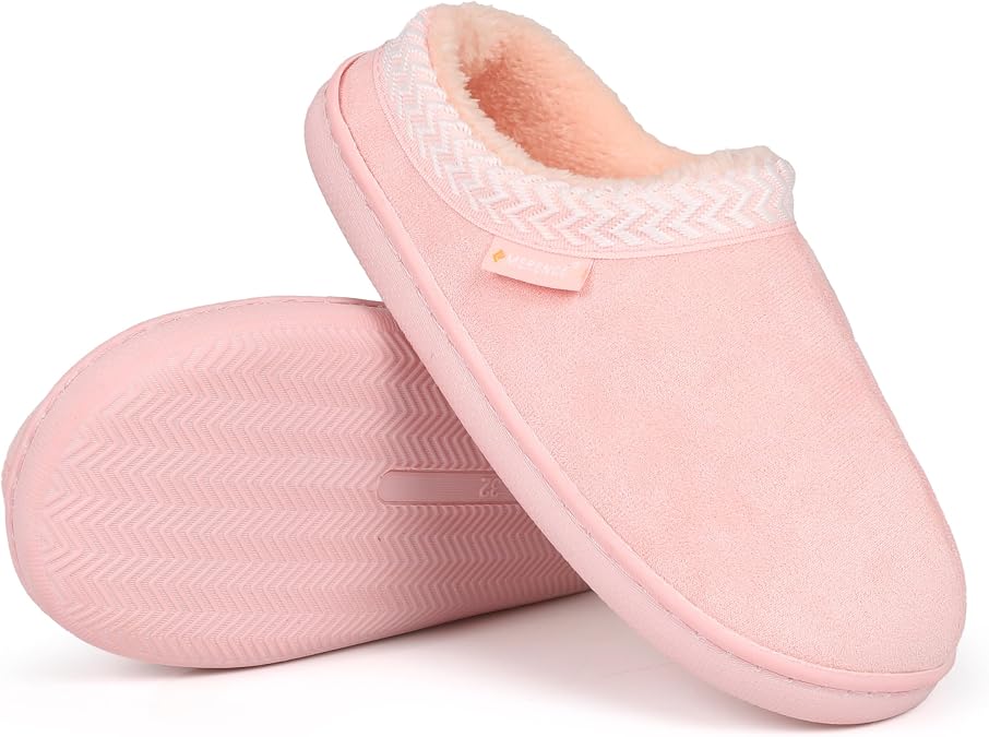CIOR Boys Girls Slippers House Fuzzy Shoes Soft Slip-on Slippers Slides Indoor Outdoor-U126BLZD1040.ET-pink-32
