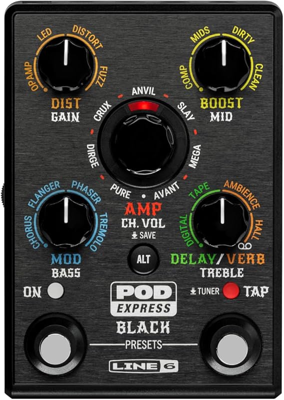 Line 6 Amp Simulator Amplifier/Effect Processor Multi Effector POD EXPRESS GUITAR BLK