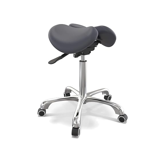 Master Massage Berkeley Ergonomic Split Style Saddle Stool In Agate Blue, 1count
