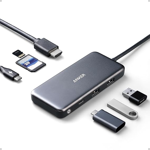 Anker USB C Hub, 7-in-1 Multi-Port USBC Hub, 4K HDMI USB-C Adapter