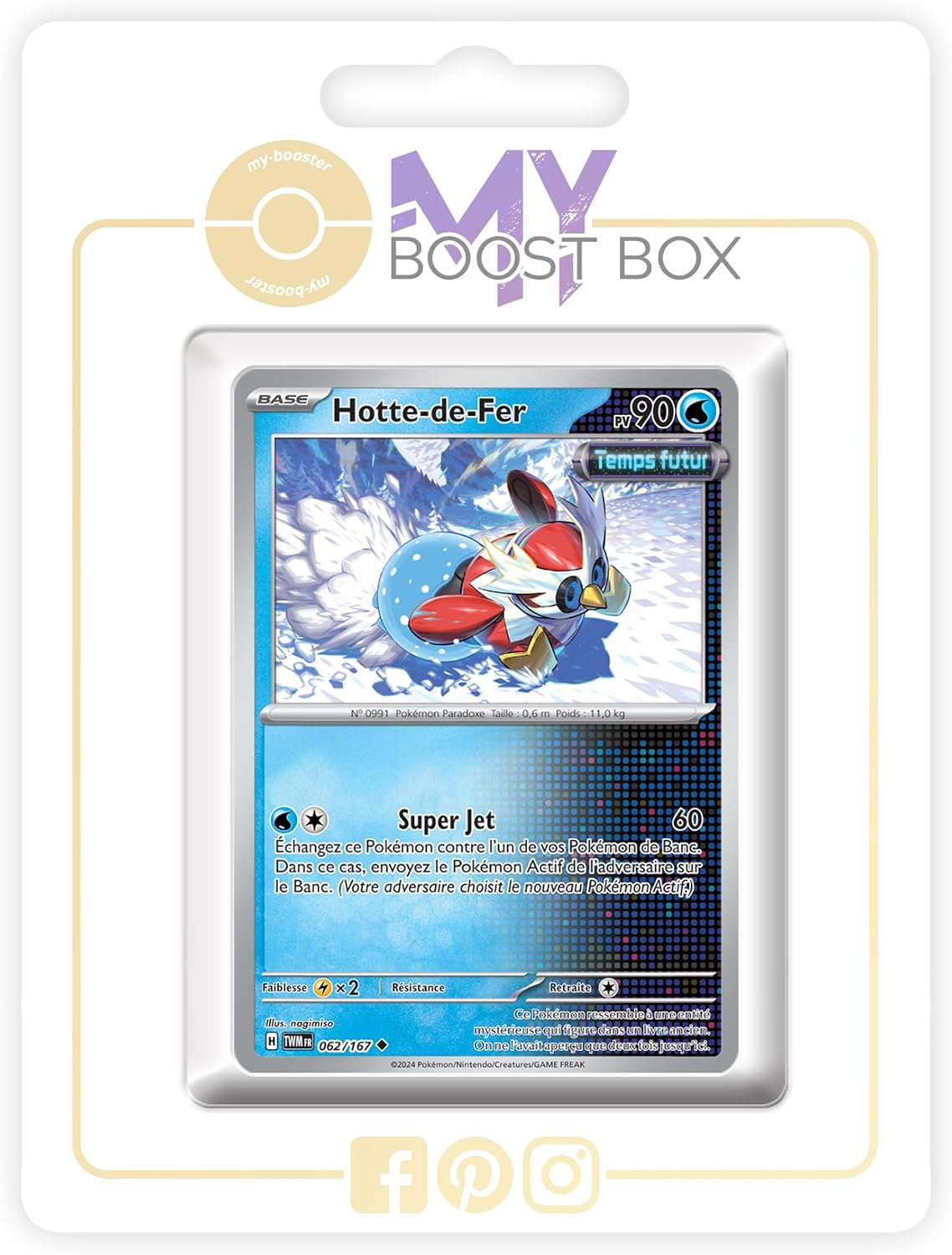 Hotte de Fer Iron Bundle 62167 Future Reverse - my-booster X Écarlate et Violet 6 - Mascarade Crépusculaire Box of 10 Pokemon French Cards