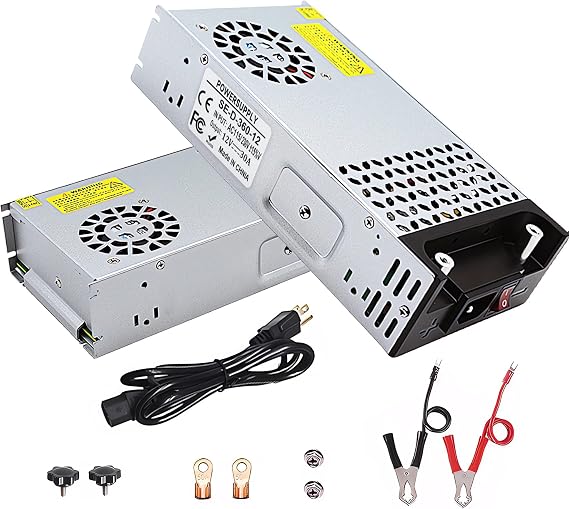 12V 30A Power Supply, 360W AC to DC Converter