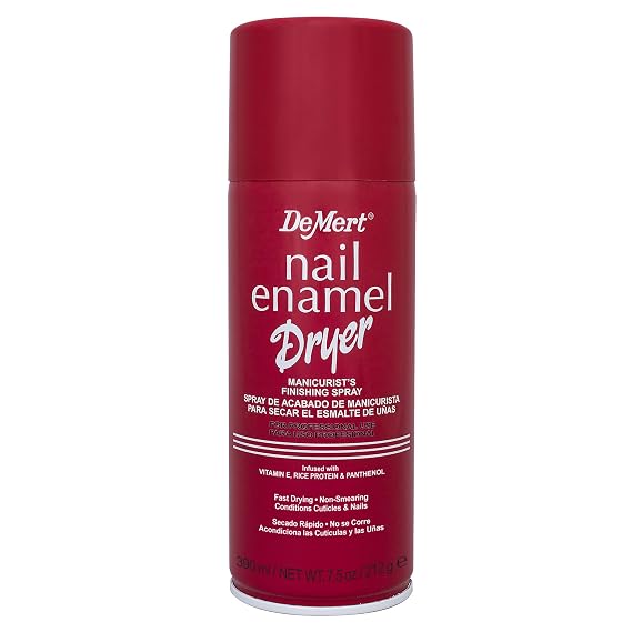 Demert Brands Nail Enamel Dryer Manicurist's Finishing Spray - 7.5 fl oz Spray Can - Fast Drying