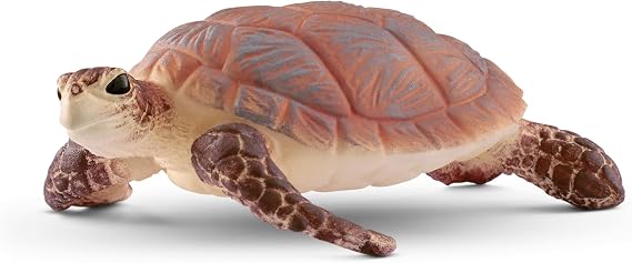 Schleich Wild Life - Wild Animal Toy Hawskbill Sea Turtle Ocean Animal Figurine