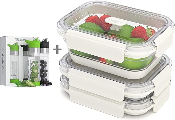 Fruit Infuser and Food Storage Container Bundle