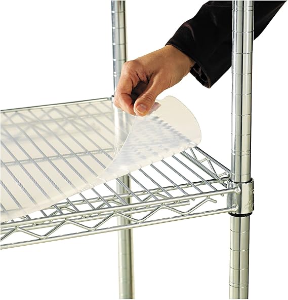 Alera Shelf Liners for Wire Shelving, Clear Plastic, 36w X 18d, 4/Pack