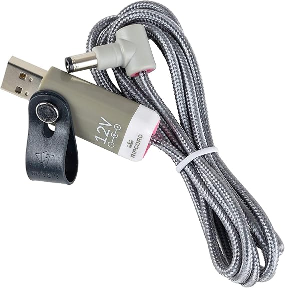 myVolts Ripcord USB to 12V DC Power Cable Compatible with Arturia Microfreak Synthesizer