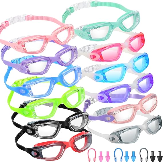 Xuhal 12 Pack Adult Swim Goggles for Adult