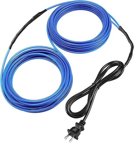 Pawfly 26 ft Soil Heating Cable with Built-in Thermostat & Plug