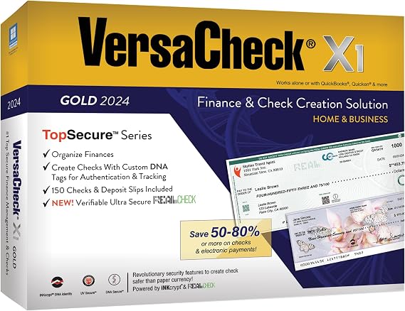 VersaCheck X1 Gold 2024 - Finance and Check Creation Software