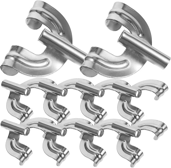 10-Piece Metal Drum Claw Hook Set for Bass Drum Snare Replacement Claw Hooks for Percussion Instruments