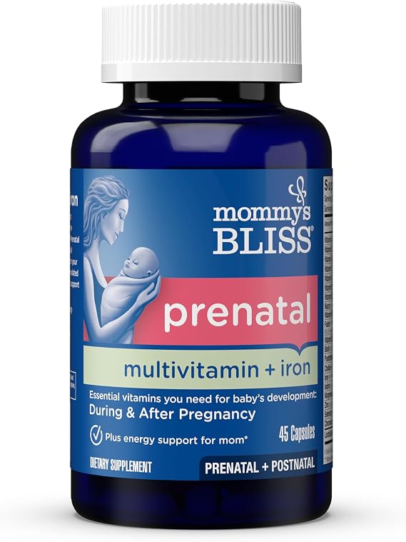 Mommy's Bliss Prenatal Multivitamin with Iron & Folic Acid, 45 Servings