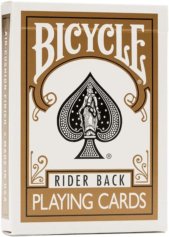 Bicycle Rider Back Gold Deck