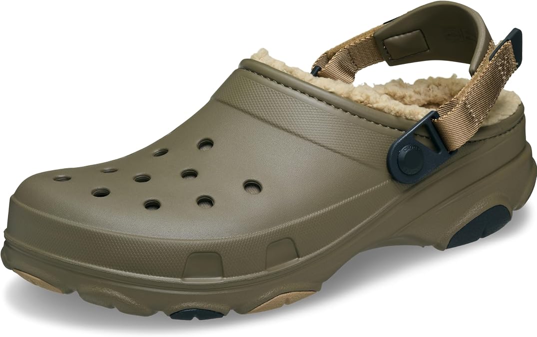 Crocs Unisex-Adult Classic All Terrain Lined Clogs Adjustable Heel Strap